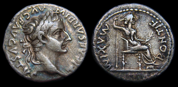 Denarius - Emperor Tiberius 14-37 AD